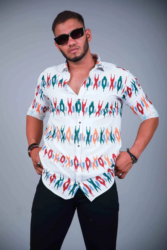 Multi Colour Digital Printed Shirt For Men