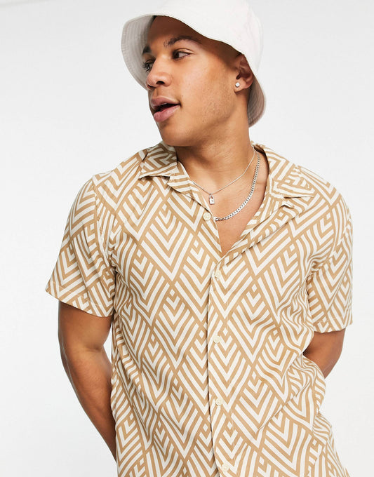 TRIBLE PRINTED SHIRT - MEN