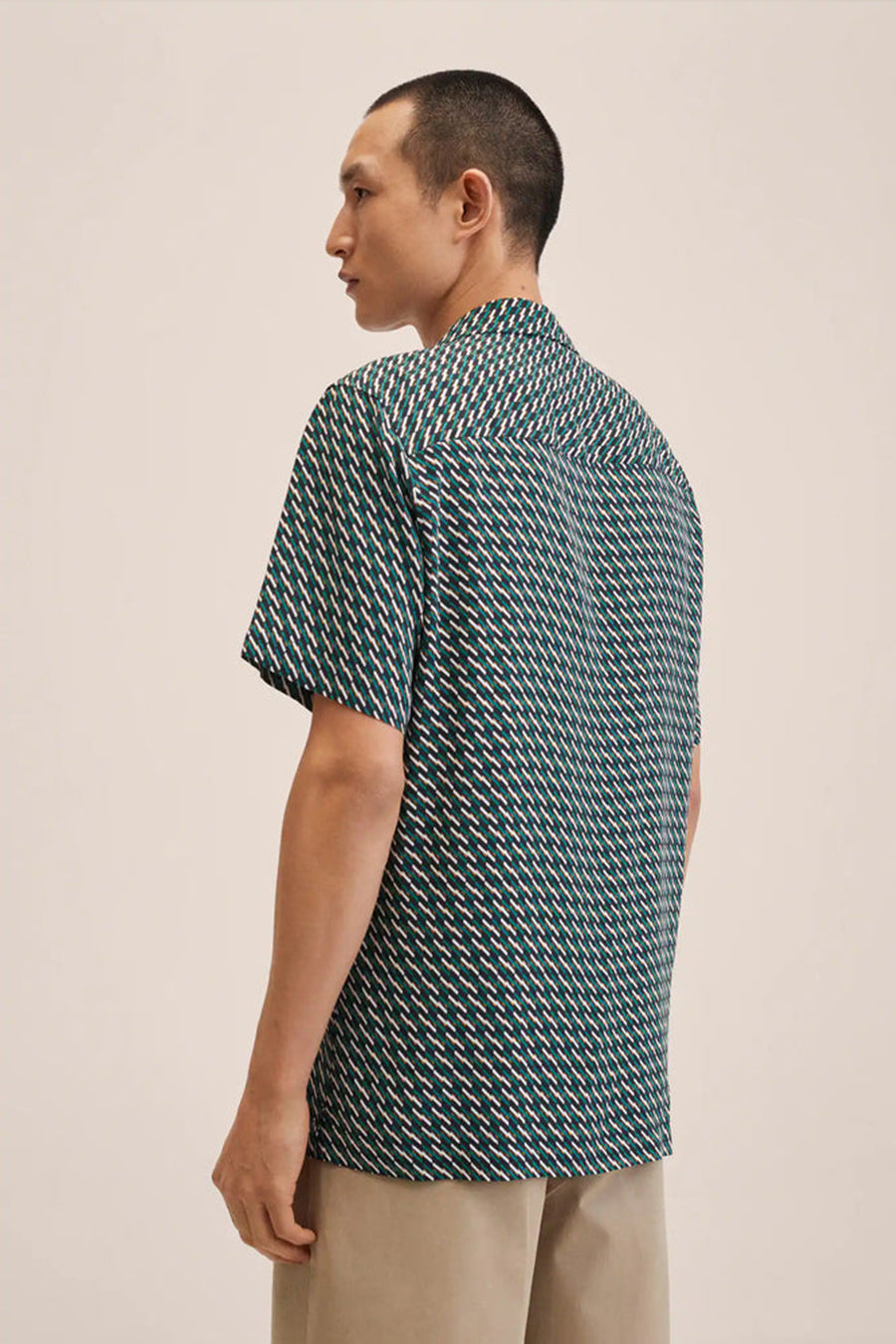 Green Classic Element Print Shirt