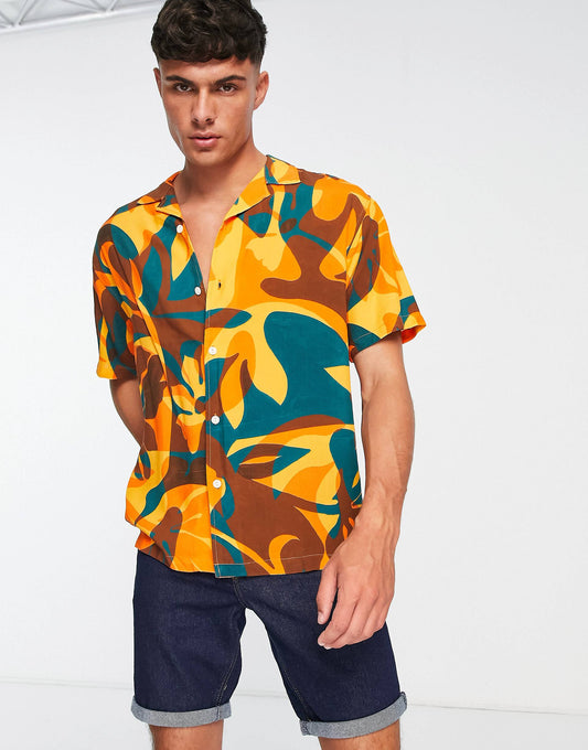 YELLOW CHILLI PRINT SHIRT - MEN