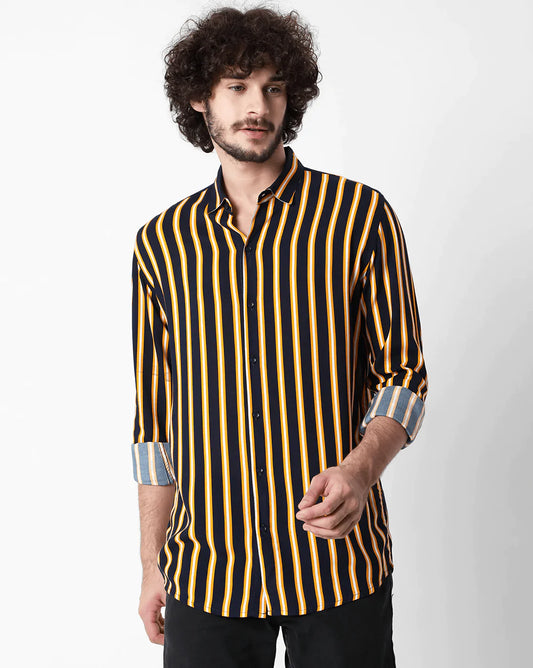 Men’s Yellow Striped Shirt