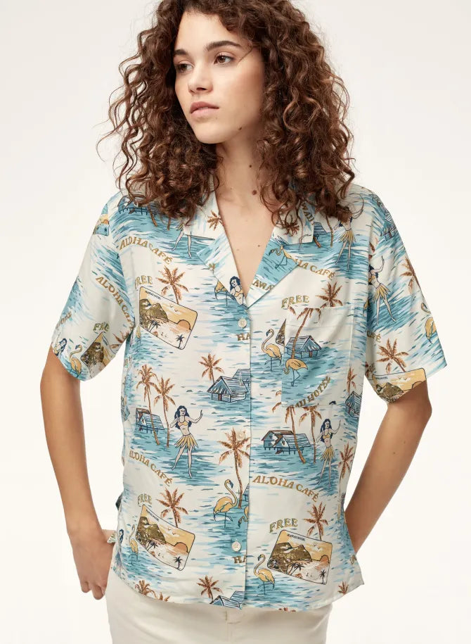 Beach Pattern Printed Shirt