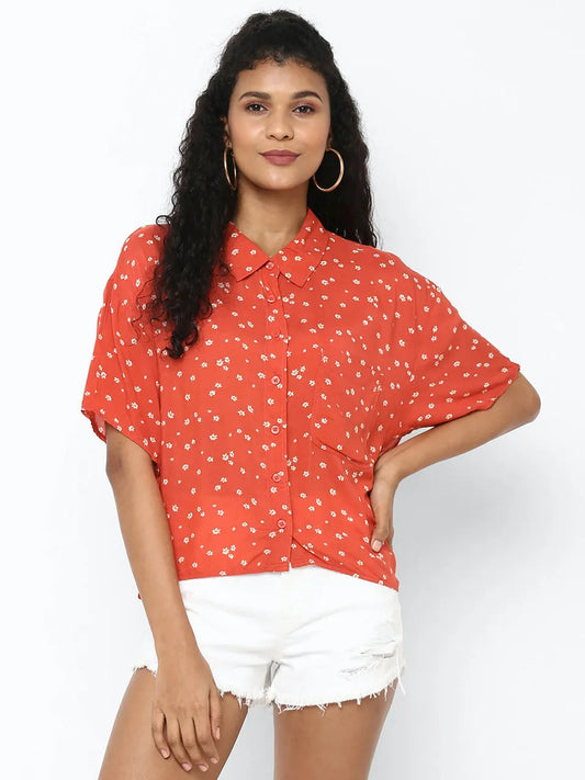 Floral Pattern Printed Shirt